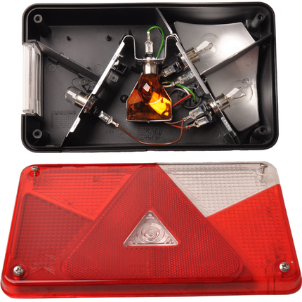 Aspock Achterlicht - Aspock Multipoint 5 - rechts - 5-polige connector - inclusief achteruitrijverlichting