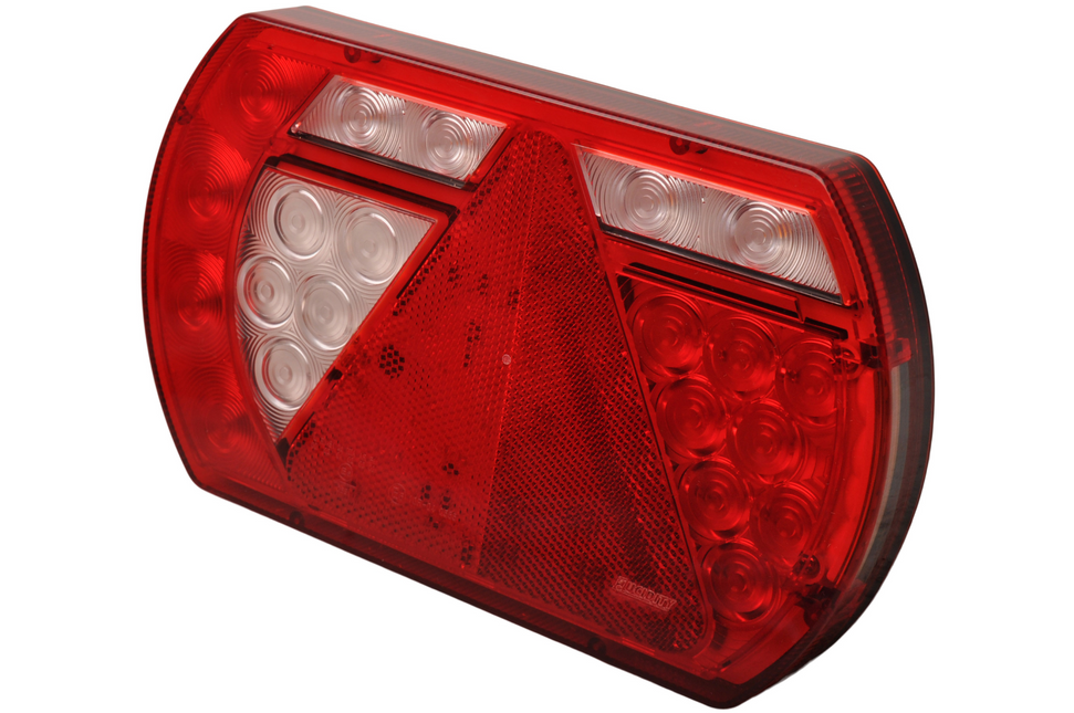 Aspock Achterlicht links  236x140x24,3  mm - extra smal - eenvoudig aan te sluiten met Aspöck connectoren