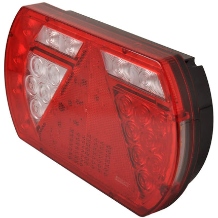 Aspock Achterlicht - Lucidity LED - links - 236x140x52 mm - 5-polige Aspöck connector - met ingebouwde weerstand