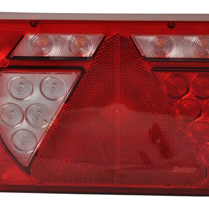 Aspock Achterlicht - Lucidity LED - links - 236x140x52 mm - 5-polige Aspöck connector - met ingebouwde weerstand