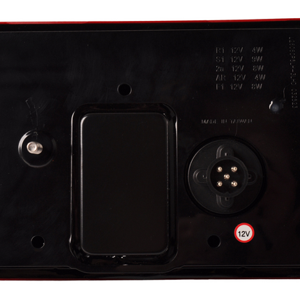 Aspock Achterlicht - Lucidity LED - links - 236x140x52 mm - 5-polige Aspöck connector - met ingebouwde weerstand