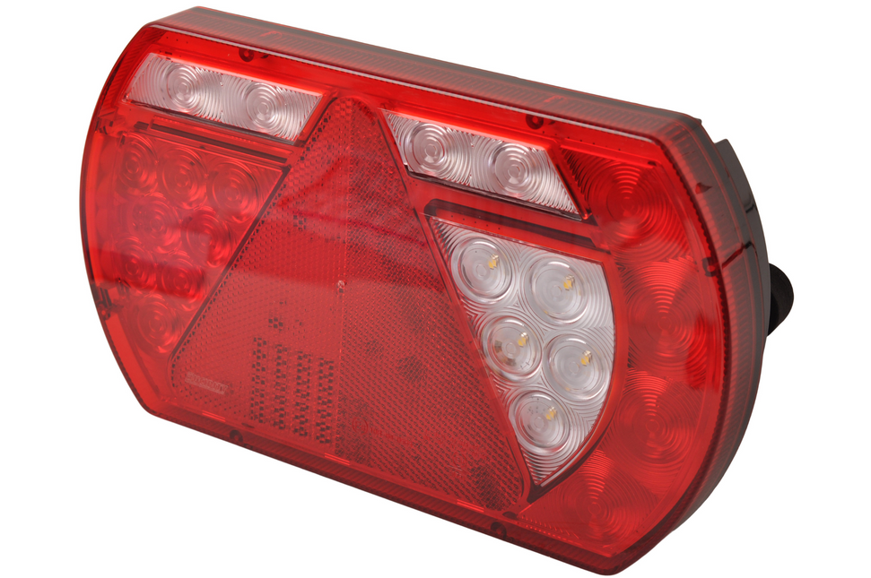 Aspock Achterlicht - Lucidity LED - rechts - 236x140x52 mm - 5-polige Aspöck connector - met ingebouwde weerstand