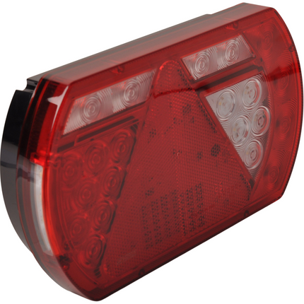 Aspock Achterlicht - Lucidity LED - rechts - 236x140x52 mm - 5-polige Aspöck connector - met ingebouwde weerstand