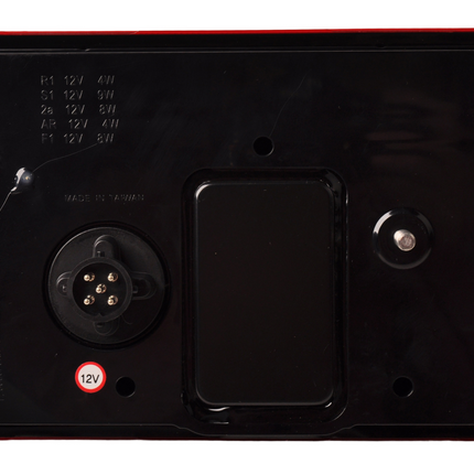 Aspock Achterlicht - Lucidity LED - rechts - 236x140x52 mm - 5-polige Aspöck connector - met ingebouwde weerstand