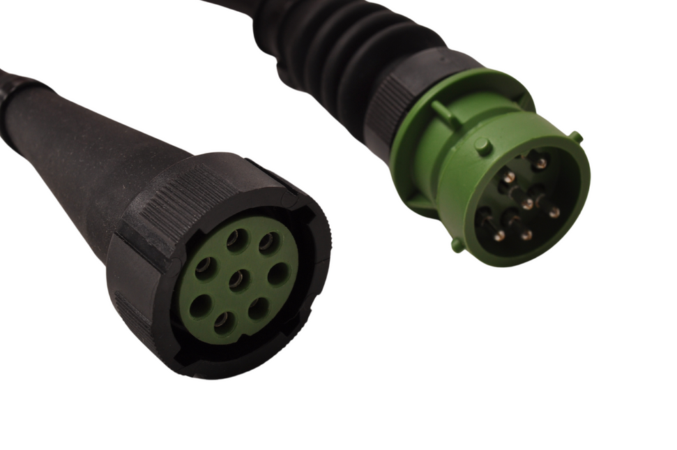 Aspock Aspock 8-polige bajonet verlengkabel met aftakking