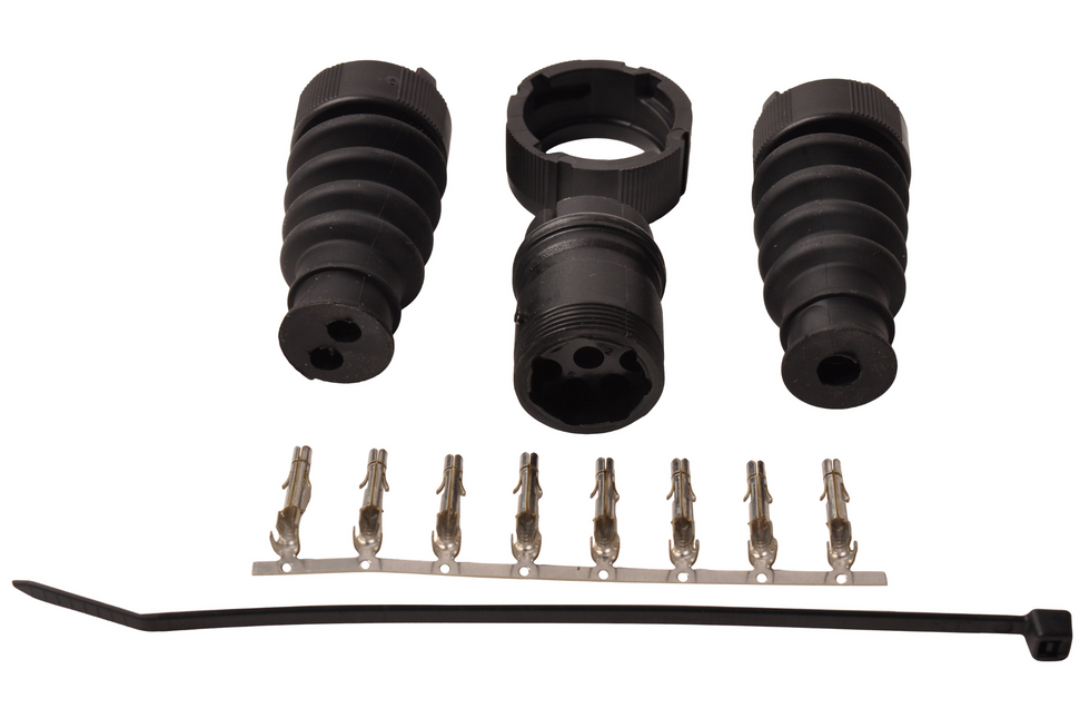 Aspock Aspock connector links - 8 pins/aderig - geel