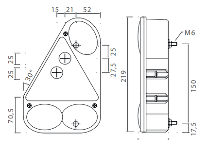 Aspock Aspock Earpoint 3 - rechts - voorzien van 5 polige  connector aansluiting