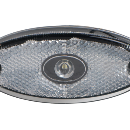 Aspock Aspock Flatpoint 2 - 12V- witte markeringslamp - connector aansluiting 50 cm DC kabel - LED