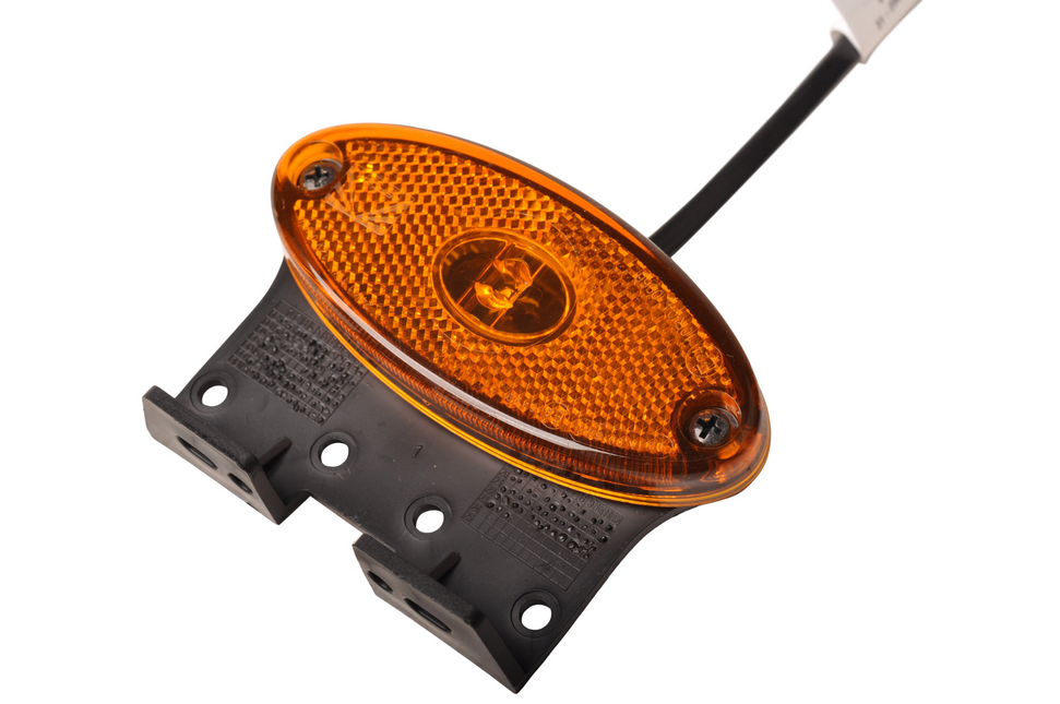 Aspock Aspock Flatpoint 2 - oranje/gele markeringslamp - connector aansluiting - LED - op houder