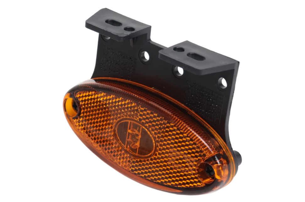 Aspock Aspock Flatpoint 2 - oranje/gele markeringslamp - connector aansluiting - LED - op houder