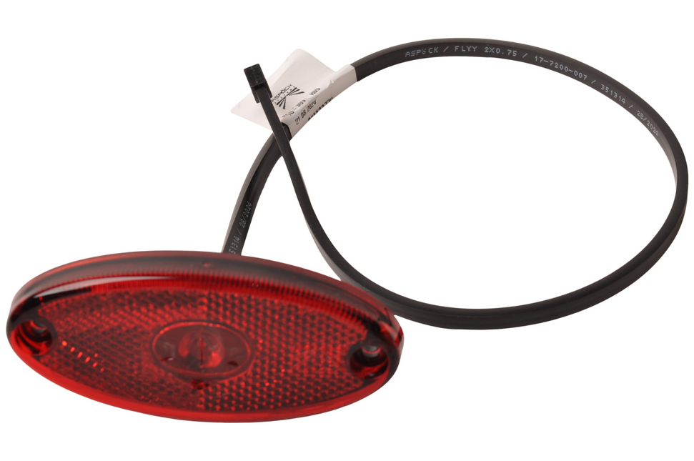 Aspock Aspock Flatpoint 2 - rode markeringslamp - connector aansluiting - LED