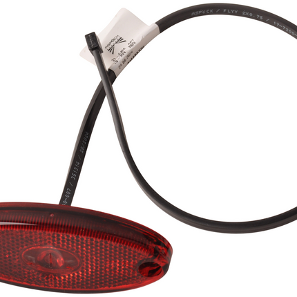 Aspock Aspock Flatpoint 2 - rode markeringslamp - connector aansluiting - LED