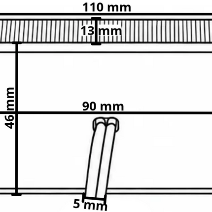 Aspock Aspock Flatpoint 3 - oranje/gele markeringslamp - 2-Aderige kabel met doorverbinders - LED