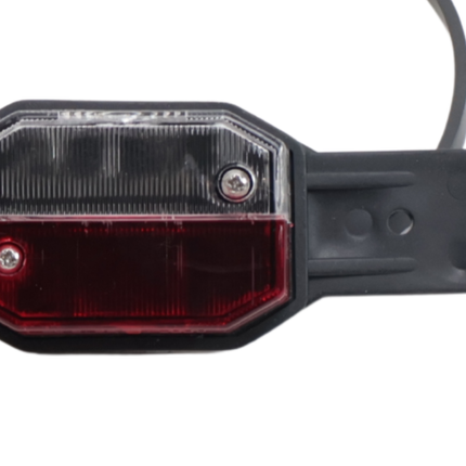 Aspock Aspöck flexipoint breedtelicht links - rood/wit op rubber houder met 50 cm kabel