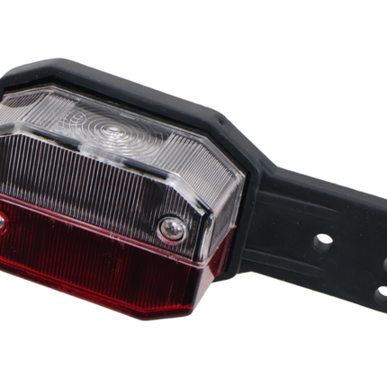 Aspock Aspöck flexipoint breedtelicht links - rood/wit op rubber houder met 50 cm kabel