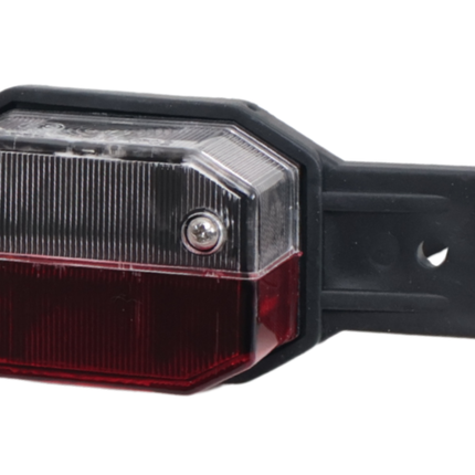 Aspock Aspöck flexipoint breedtelicht links - rood/wit op rubber houder met 50 cm kabel
