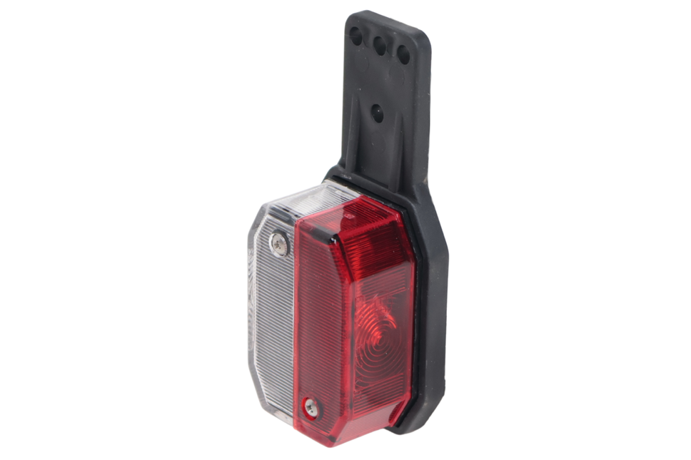 Aspock Aspöck flexipoint breedtelicht links - rood/wit op rubber houder met 50 cm kabel