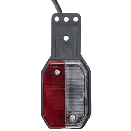 Aspock Aspöck flexipoint breedtelicht rechts - rood/wit op rubber houder met 50 cm kabel