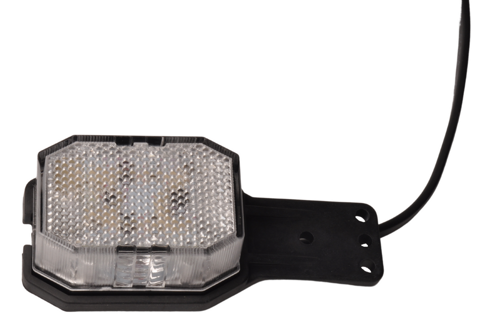 Aspock Aspock Flexipoint LED breedtelicht links - rood / wit op kleine rubber houder met 0,5m kabel