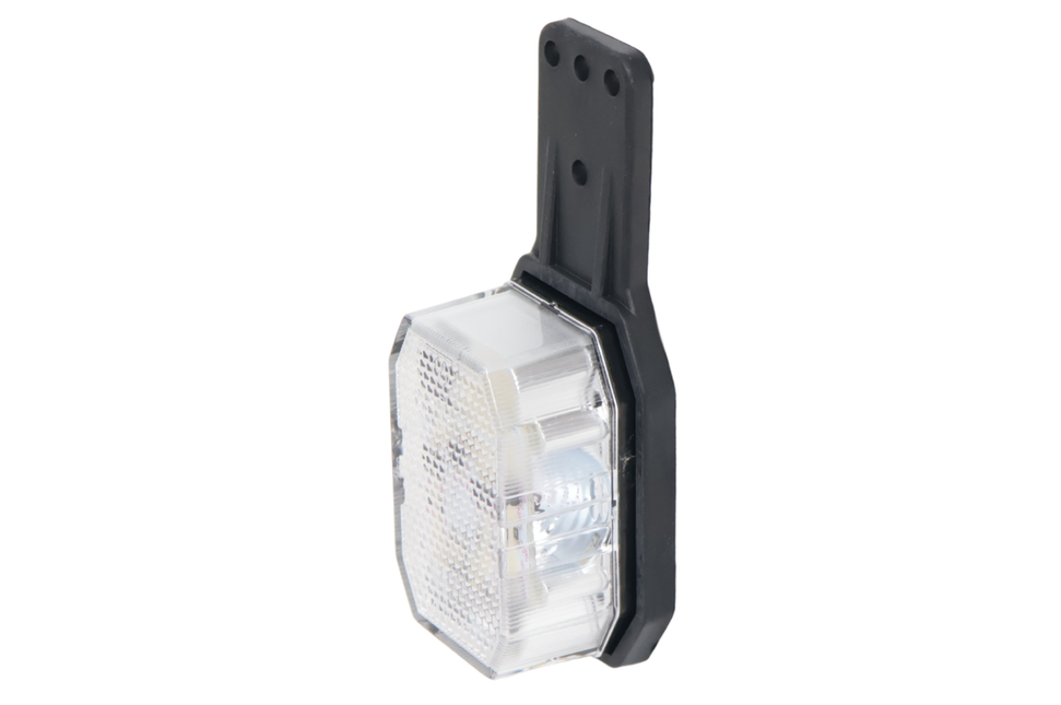 Aspock Aspock Flexipoint LED breedtelicht rechts - rood / wit op kleine rubber houder met 0,5m kabel