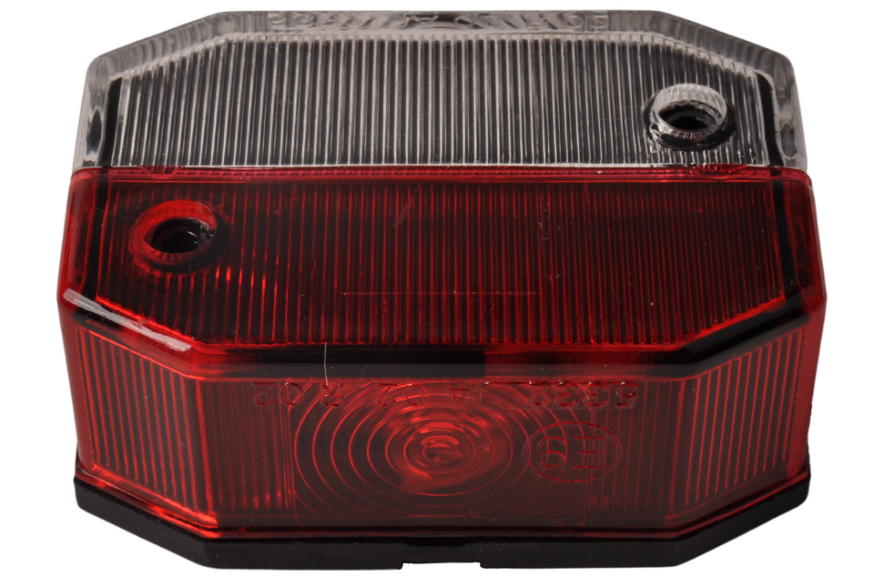 Aspock Aspock Flexipoint markeringslamp rood/wit - losse tule aansluiting