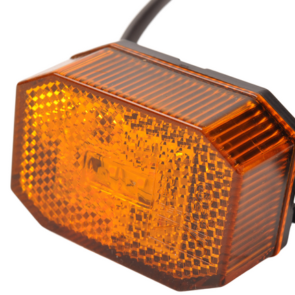 Aspock Aspock Flexipoint - oranje/gele markeringslamp 50 cm platte kabel - DC kabel