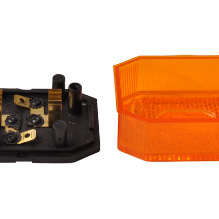 Aspock Aspock Flexipoint - oranje/gele markeringslamp - losse draad aansluiting - gloeilamp