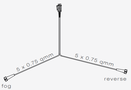 Aspock Aspöck hoofdkabel - 4 meter - 13 polig - 2x 5 polige connector