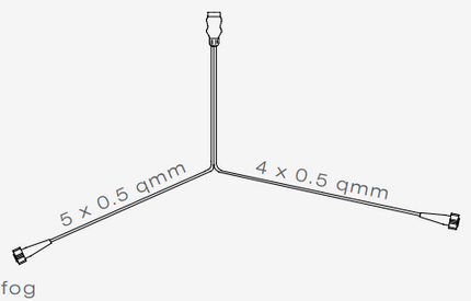 Aspock Aspöck hoofdkabel - 5 meter - 7 polig - 2x 5-polige connector