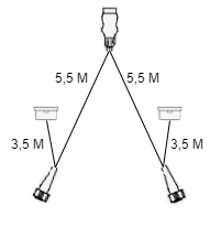 Aspock Aspöck hoofdkabel - 5,5 meter - 13 polig - 2x 5 polige connector - inclusief markeringsverlichting