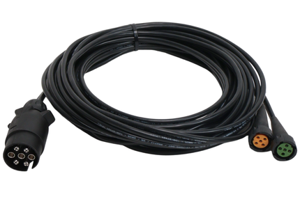 Aspock Aspöck hoofdkabel - 7 meter - 7 polig -  2x 5 polige connector