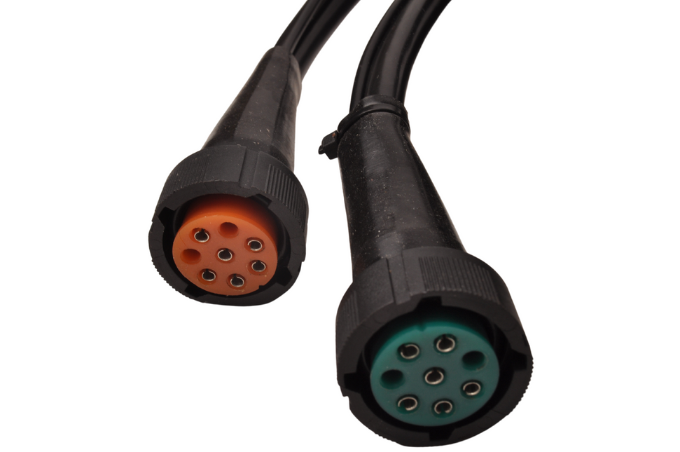 Aspock Aspock hoofdkabel - 8 meter lang - 13-polig - voorzien van 2x 8-polige connector - inclusief aftakkingen voor markeringsverlichting