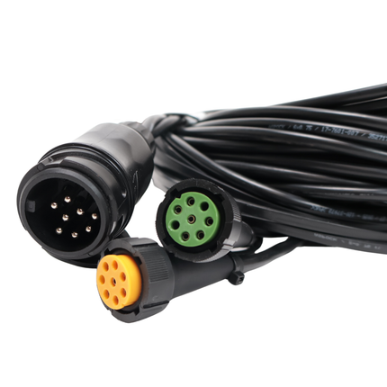 Aspock Aspock hoofdkabel - 8 meter lang - 13-polig - voorzien van 2x 8-polige connector - inclusief aftakkingen voor markeringsverlichting