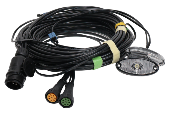 Aspock Aspock hoofdkabel - 8,4 meter lang - 13-polig - voorzien van 8-polige connectoren - inclusief voorgemonteerde markeringsverlichting - Plug&Play