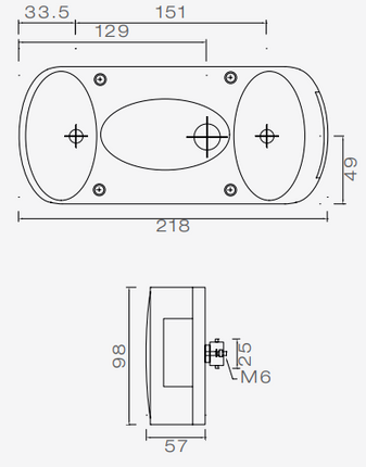 Aspock Aspock Midipoint 2 - rechts - 5 polige connector aansluiting