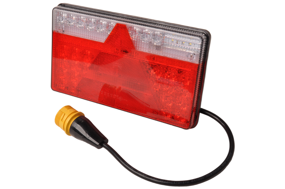 Aspock Aspock MultiLED 2 links 240x140x35 mm - volledig LED - 7 polige ASS2 stekker - waterdicht