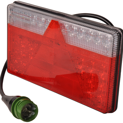 Aspock Aspock MultiLED 2 rechts 240x140x35 mm - volledig LED - 7 polige ASS2 stekker - waterdicht