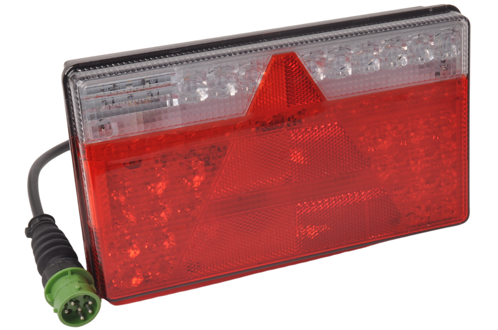 Aspock Aspock MultiLED 2 rechts 240x140x54 mm - volledig LED - 8 polige connector met 50 cm kabel