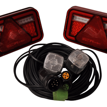 Aspock Aspock Multiled 4  LED verlichtingsset 13 polig - inclusief markeringsverlichting   - kies de gewenste hoofdkabel