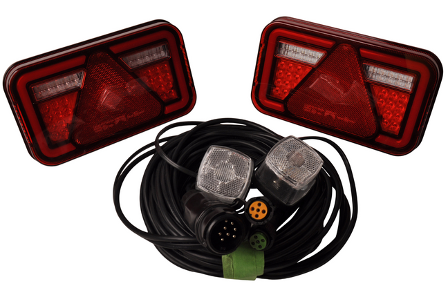 Aspock Aspock Multiled 4  LED verlichtingsset 13 polig - inclusief markeringsverlichting   - kies de gewenste hoofdkabel