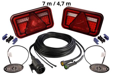 Aspock Aspock Multiled 4  LED verlichtingsset 13 polig - inclusief markeringsverlichting   - kies de gewenste hoofdkabel
