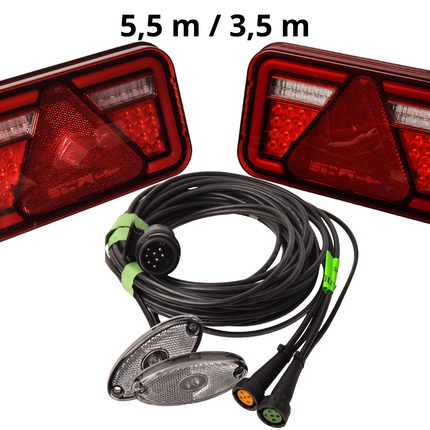 Aspock Aspock Multiled 4  LED verlichtingsset 13 polig - inclusief markeringsverlichting   - kies de gewenste hoofdkabel