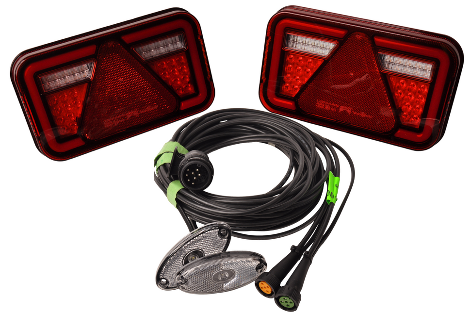 Aspock Aspock Multiled 4  LED verlichtingsset 13 polig - inclusief markeringsverlichting   - kies de gewenste hoofdkabel