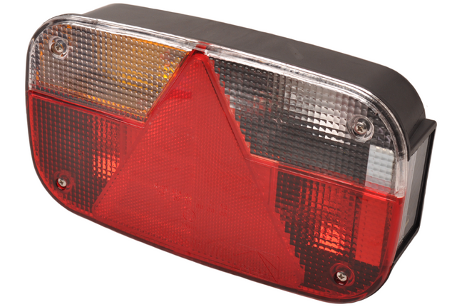 Aspock Aspock Multipoint 3 achterlicht links - 8 polig - 244x138x60 mm - voorzien van Aspöck connector aansluiting