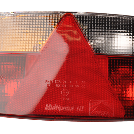 Aspock Aspock Multipoint 3 achterlicht links - 8 polig - 244x138x60 mm - voorzien van Aspöck connector aansluiting