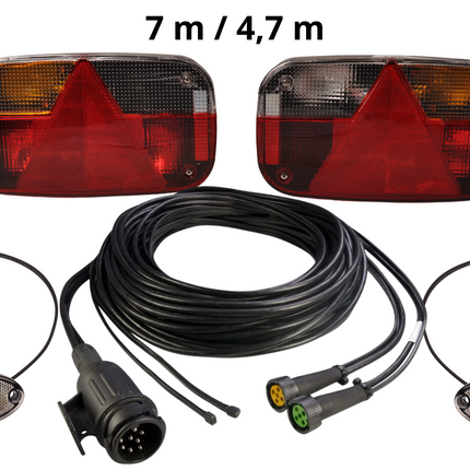 Aspock Aspock Multipoint 3 verlichtingsset - 13 polig - inclusief markeringsverlichting - kies de gewenste hoofdkabel