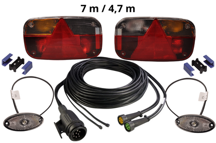 Aspock Aspock Multipoint 3 verlichtingsset - 13 polig - inclusief markeringsverlichting - kies de gewenste hoofdkabel