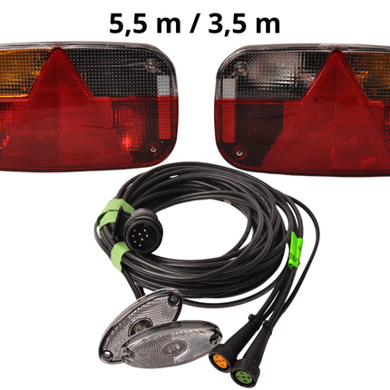 Aspock Aspock Multipoint 3 verlichtingsset - 13 polig - inclusief markeringsverlichting - kies de gewenste hoofdkabel