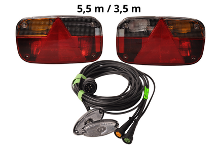 Aspock Aspock Multipoint 3 verlichtingsset - 13 polig - inclusief markeringsverlichting - kies de gewenste hoofdkabel