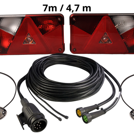 Aspock Aspock Multipoint 5 verlichtingsset - 13 polig - inclusief markeringsverlichting - kies de gewenste hoofdkabel
